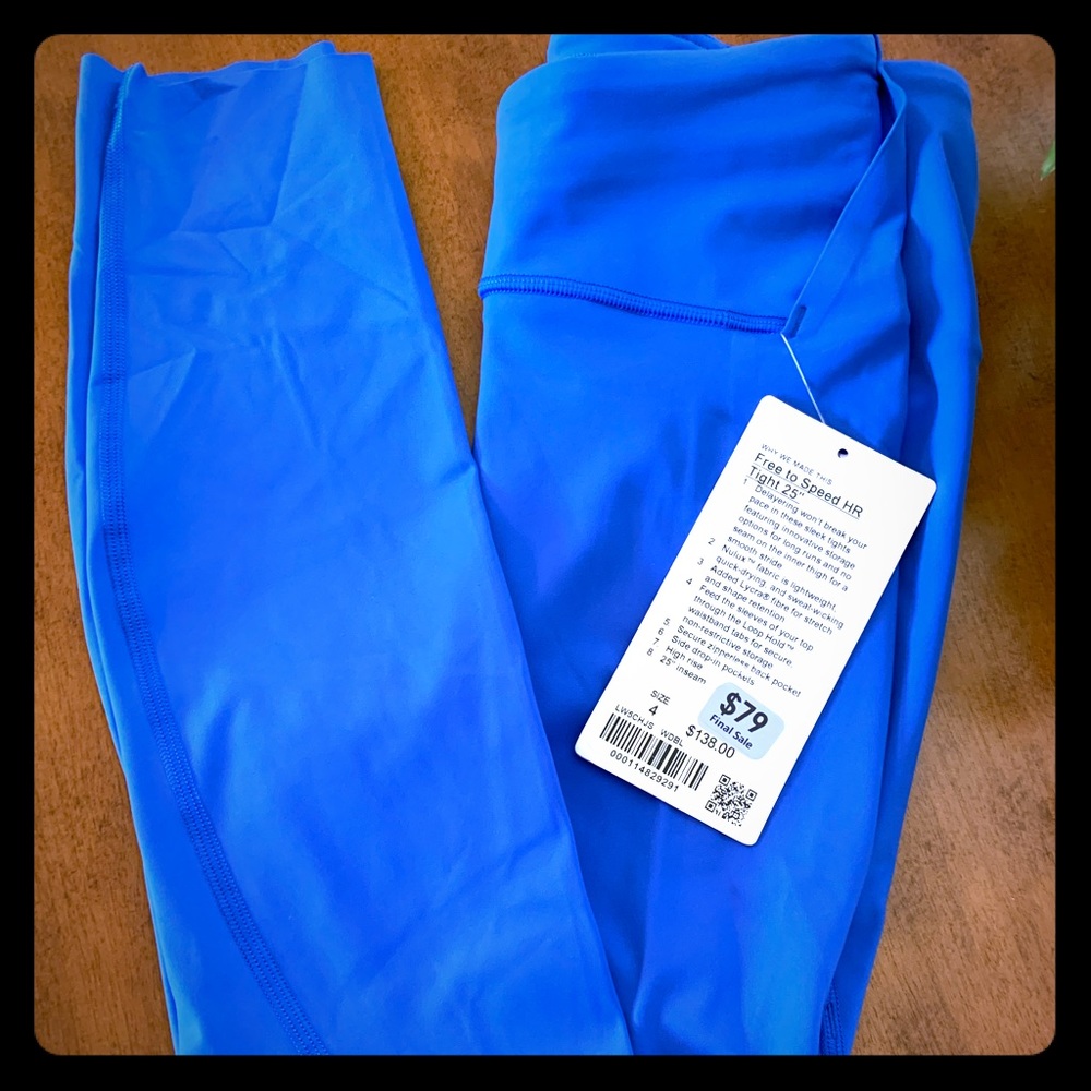 (SOLD) NWT ⭐️ Lululemon Free to Speed HR Tight 25”